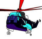 Dibujo Helicóptero al rescate pintado por agggggbxw
