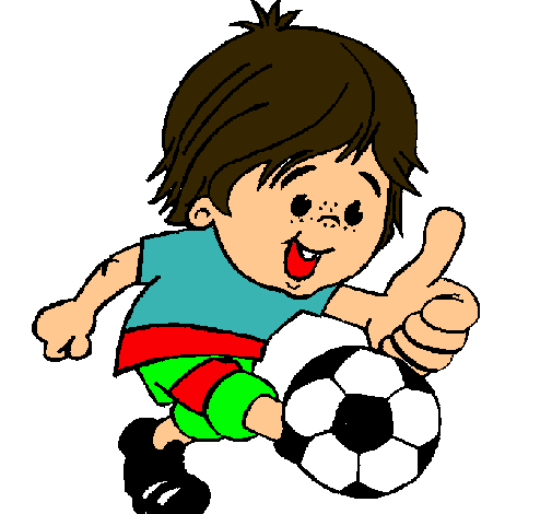 Dibujo Chico jugando a fútbol pintado por Diego777