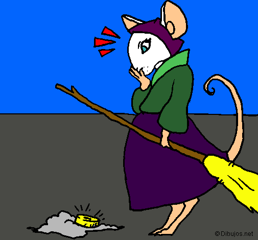 Dibujo La ratita presumida 2 pintado por DibuGothel