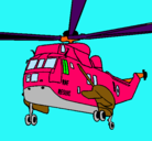 Dibujo Helicóptero al rescate pintado por super4321089