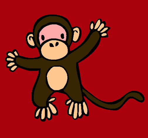 Dibujo Mono pintado por patominos