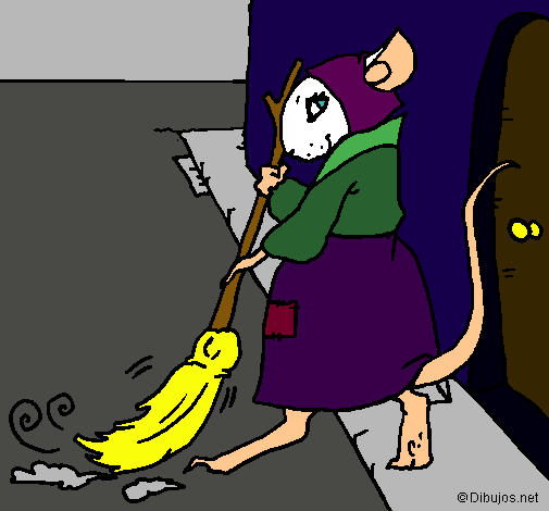 Dibujo La ratita presumida 1 pintado por DibuGothel