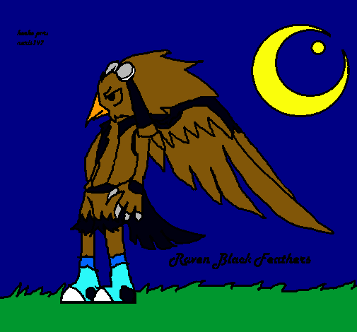 Dibujo Raven Black pintado por Mariox