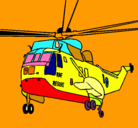 Dibujo Helicóptero al rescate pintado por DIEGO4