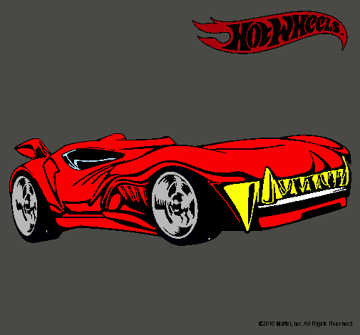 Dibujo Hot Wheels 3 pintado por naneo