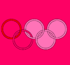 Dibujo Anillas de los juegos olimpícos pintado por Jazchu 
