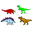 Dibujo Dinosaurios de tierra pintado por facundom