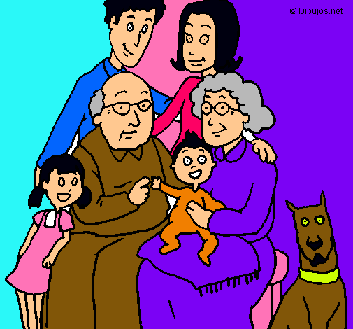 Dibujo Familia pintado por rosipop