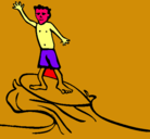 Dibujo Surfista pintado por Jazchu 