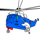 Dibujo Helicóptero al rescate pintado por  gfdfhgygfdh