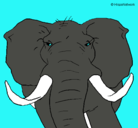 Dibujo Elefante africano pintado por richar