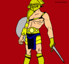 Dibujo Gladiador pintado por Kratos