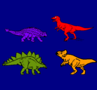 Dibujo Dinosaurios de tierra pintado por bobi