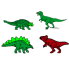 Dibujo Dinosaurios de tierra pintado por mati125