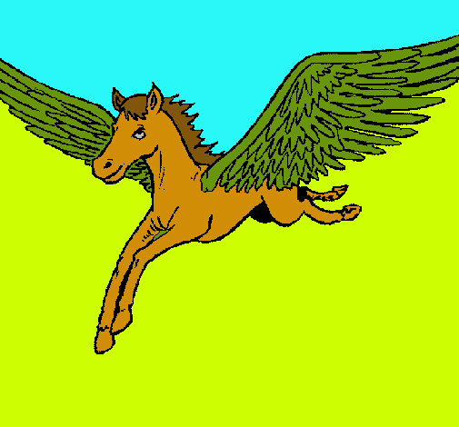 Dibujo Pegaso al vuelo pintado por lurdes22