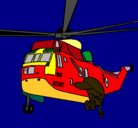 Dibujo Helicóptero al rescate pintado por Antonyosky