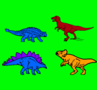 Dibujo Dinosaurios de tierra pintado por bhuita
