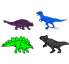 Dibujo Dinosaurios de tierra pintado por mkoojo