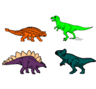 Dibujo Dinosaurios de tierra pintado por magy