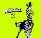 Dibujo Madagascar 2 Marty pintado por sophyta