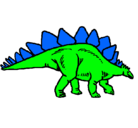 Dibujo Stegosaurus pintado por isaacm