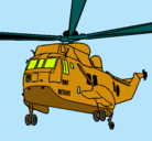 Dibujo Helicóptero al rescate pintado por pl11