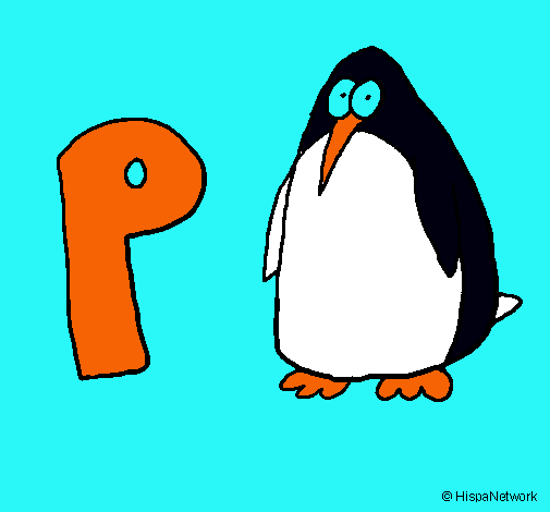 Dibujo Pingüino pintado por alejand