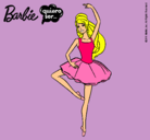 Dibujo Barbie bailarina de ballet pintado por anonima