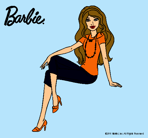 Dibujo Barbie moderna pintado por Amadix
