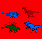 Dibujo Dinosaurios de tierra pintado por 454555555555
