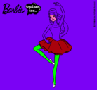Dibujo Barbie bailarina de ballet pintado por albasa