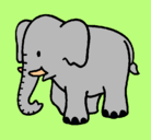 Dibujo Elefante bebe pintado por Daniel9