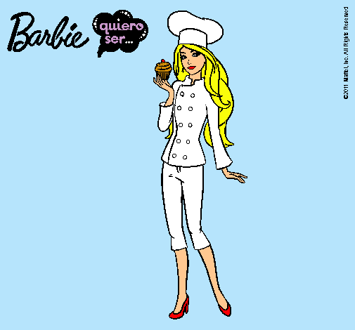 Dibujo Barbie de chef pintado por Amadix