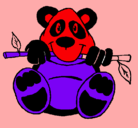 Dibujo Oso panda pintado por erdfadrtghvc