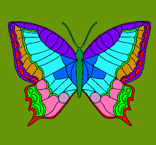 Dibujo Mariposa pintado por lurdes22