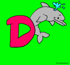 Dibujo Delfín pintado por kity
