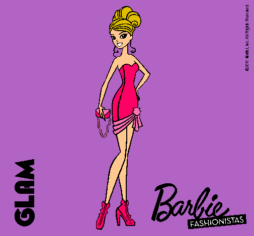 Dibujo Barbie Fashionista 5 pintado por zaori18