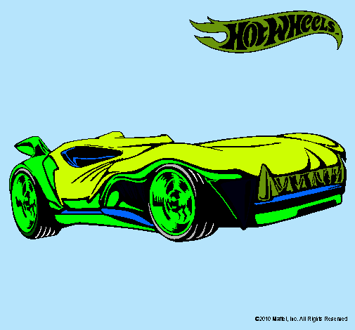 Dibujo Hot Wheels 3 pintado por nixon 