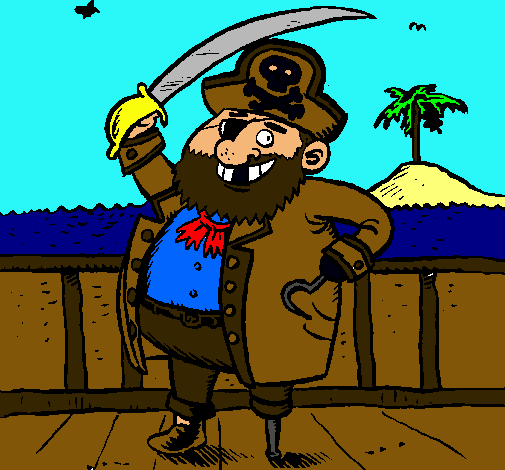 Dibujo Pirata a bordo pintado por Andyy