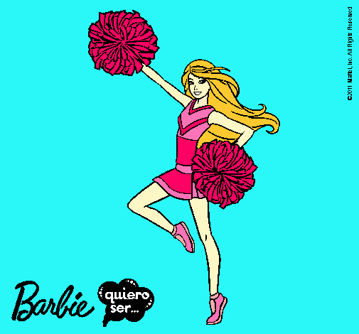 Dibujo Barbie animadora pintado por naomisoray