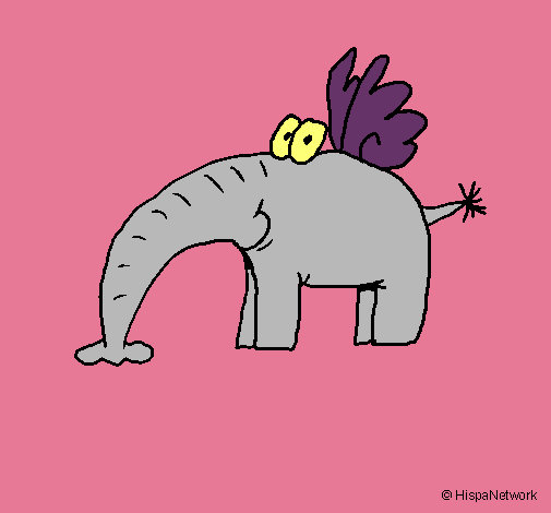 Elefante con alas