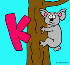 Dibujo Koala pintado por LAICA
