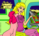 Dibujo Barbie llega a París pintado por clara2