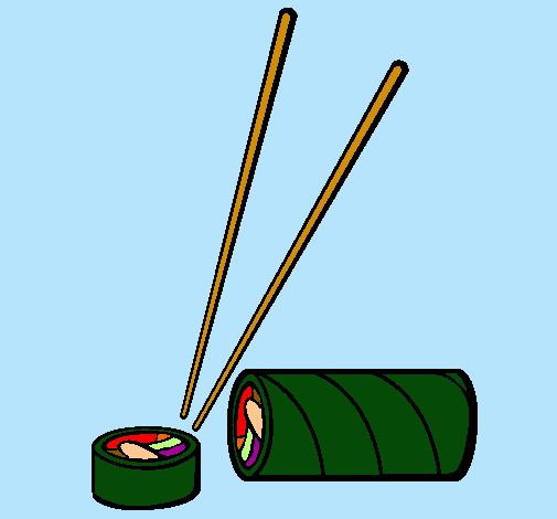 Dibujo Sushi pintado por alicecullen