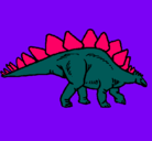 Dibujo Stegosaurus pintado por muromomo