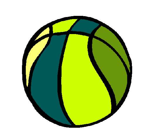 Dibujo Pelota de básquet pintado por -hugo-