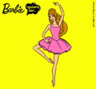 Dibujo Barbie bailarina de ballet pintado por mala
