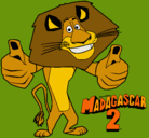 Dibujo Madagascar 2 Alex pintado por xxxxxxxxxxxx