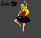 Dibujo Barbie bailarina de ballet pintado por qwfjl