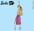 Dibujo Barbie flamenca pintado por naomisoray
